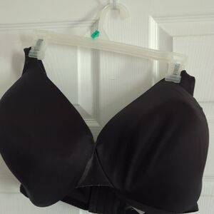 Cacique Black Plunge Bra with Underwire Support